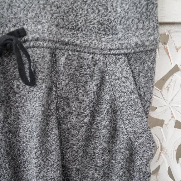 Kasie | Gray drawstring waist romper - Picture 3 of 6